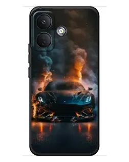 Чехол для Xiaomi Poco X8 с картинкой «Lamborghini дымная эстетика»