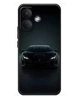 Чехол для Xiaomi Poco X8 с картинкой «Черный Lamborghini Aventador»