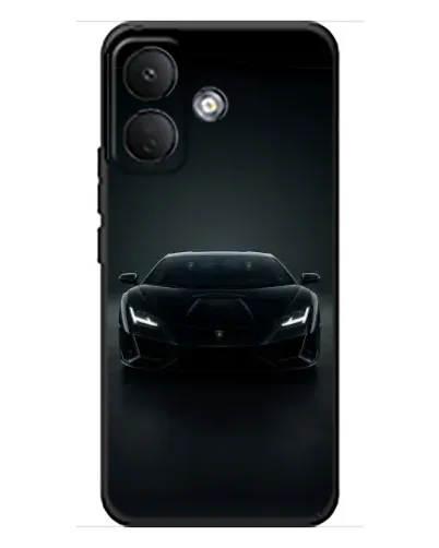 Чохол для Xiaomi Poco X8 з картинкою «Чорний Lamborghini Aventador»