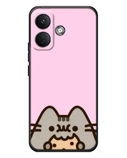 Чохол для Xiaomi Poco X8 з картинкою «Pusheen та печиво»