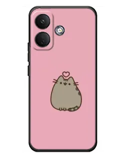 Чехол для Xiaomi Poco X8 с картинкой «Pusheen сердце»