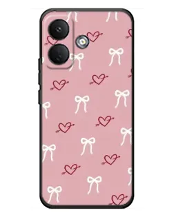 Чохол для Xiaomi Poco X8 з картинкою «Серця та банти»