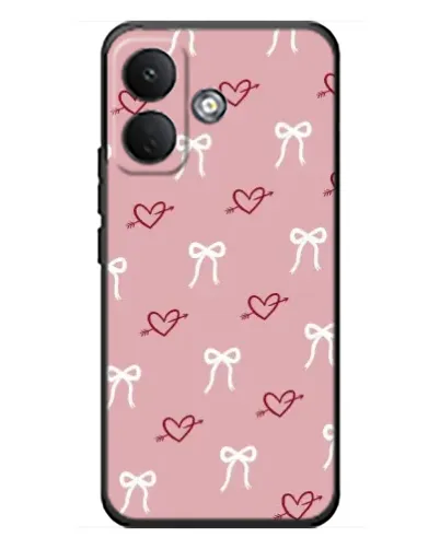 Чехол для Xiaomi Poco X8 с картинкой «Сердца и банты» Чехол для Xiaomi Poco X8 с картинкой «Сердца и банты»