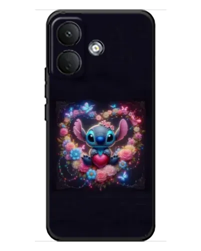 Чехол для Xiaomi Poco X8 с картинкой «Stitch в цветах» Чехол для Xiaomi Poco X8 с картинкой «Stitch в цветах»