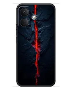 Чехол для Xiaomi Poco X8 с картинкой «Kрасная лавовая трещина»