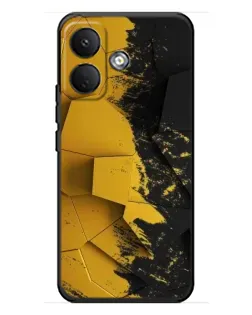 Чехол для Xiaomi Poco X8 с картинкой «Золотые осколки геометрии»