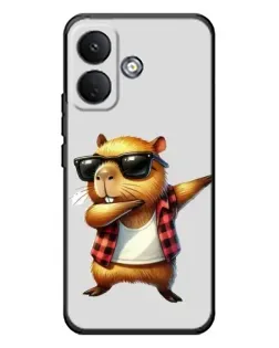 Чехол для Xiaomi Poco X8 с картинкой «Капибара рэпер даб» Чехол для Xiaomi Poco X8 с картинкой «Капибара рэпер даб»