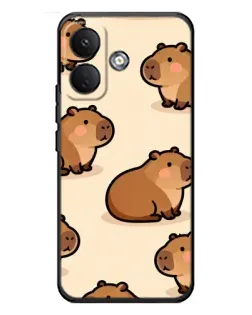 Чехол для Xiaomi Poco X8 с картинкой «Паттерн милых капибар» Чехол для Xiaomi Poco X8 с картинкой «Паттерн милых капибар»