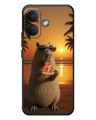 Чехол для Xiaomi Poco X8 с картинкой «Капибара с пиццей» Чехол для Xiaomi Poco X8 с картинкой «Капибара с пиццей»