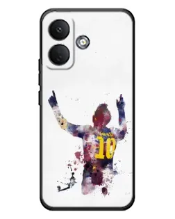 Чохол для Xiaomi Poco X8 з картинкою «Акварельний Мессі Барселона»
