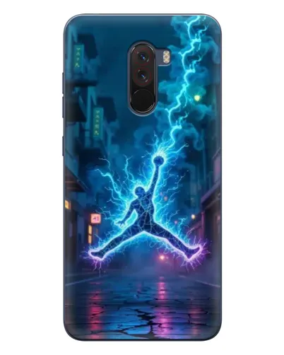Чехол для Xiaomi POCO F1 с картинкой «Jordan Gold Jumpman»