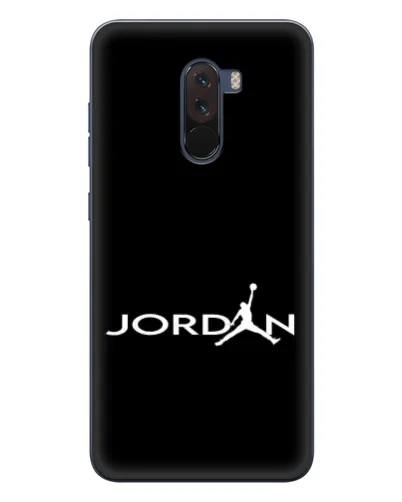 Чехол для Xiaomi POCO F1 с картинкой «Jordan White Logo»