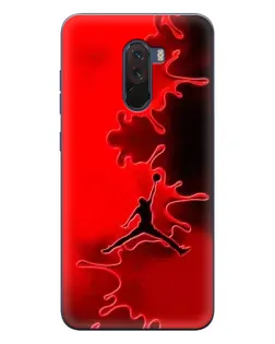 Чехол для Xiaomi POCO F1 с картинкой «Jordan Red Smoke»