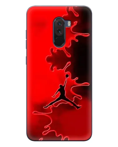 Чехол для Xiaomi POCO F1 с картинкой «Jordan Red Smoke»