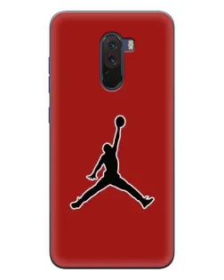 Чехол для Xiaomi POCO F1 с картинкой «Jordan Red Back»