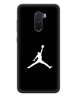 Чехол для Xiaomi POCO F1 с картинкой «Jordan Silhouette»