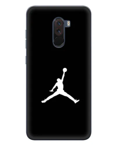 Чехол для Xiaomi POCO F1 с картинкой «Jordan Silhouette»