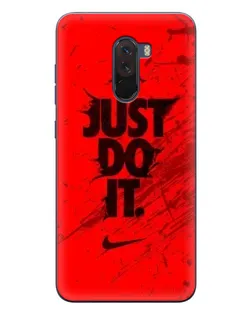 Чехол для Xiaomi POCO F1 с картинкой «Nike Just Do It»