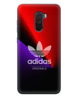 Чехол для Xiaomi POCO F1 с картинкой «Adidas Red Neon»