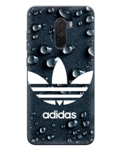 Чехол для Xiaomi POCO F1 с картинкой «Adidas Trefoil Blue» Чехол для Xiaomi POCO F1 с картинкой «Adidas Trefoil Blue»
