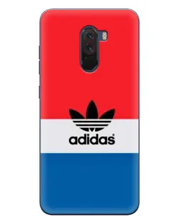 Чехол для Xiaomi POCO F1 с картинкой «Ретро блоки Adidas»