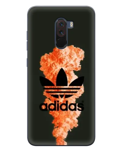 Чехол для Xiaomi POCO F1 с картинкой «Оранжевый дым Adidas» Чехол для Xiaomi POCO F1 с картинкой «Оранжевый дым Adidas»
