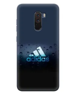 Чехол для Xiaomi POCO F1 с картинкой «Adidas Water Drops»