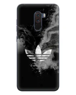 Чехол для Xiaomi POCO F1 с картинкой «Абстрактный дым Adidas»