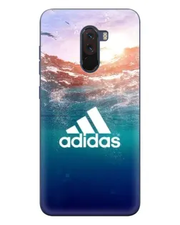 Чехол для Xiaomi POCO F1 с картинкой «Океанская глубина адидас»