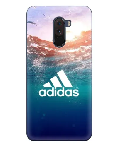 Чехол для Xiaomi POCO F1 с картинкой «Океанская глубина адидас» Чехол для Xiaomi POCO F1 с картинкой «Океанская глубина адидас»