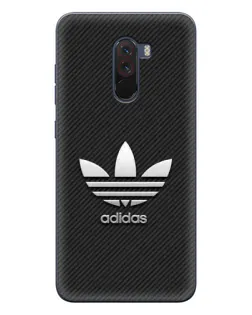 Чехол для Xiaomi POCO F1 с картинкой «Adidas Карбоновая текстура»