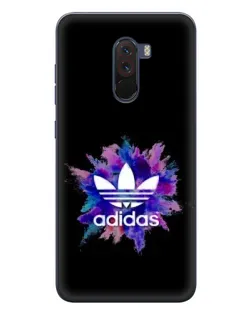 Чехол для Xiaomi POCO F1 с картинкой «Взрыв красок Adidas»