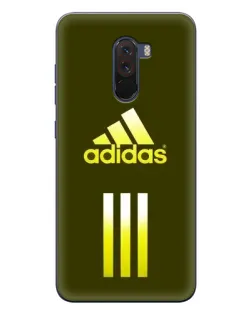 Чехол для Xiaomi POCO F1 с картинкой «Оливковый градиент Adidas»