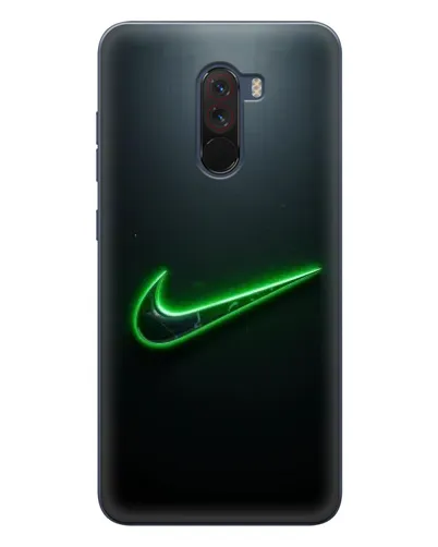 Чехол для Xiaomi POCO F1 с картинкой «Неоновый контур Nike» Чехол для Xiaomi POCO F1 с картинкой «Неоновый контур Nike»
