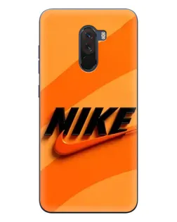 Чехол для Xiaomi POCO F1 с картинкой «Оранжевый драйв Nike» Чехол для Xiaomi POCO F1 с картинкой «Оранжевый драйв Nike»