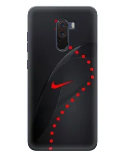 Чехол для Xiaomi POCO F1 с картинкой «Абстрактный дизайн Nike»