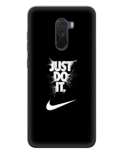 Чехол для Xiaomi POCO F1 с картинкой «Текстовый принт Nike» Чехол для Xiaomi POCO F1 с картинкой «Текстовый принт Nike»