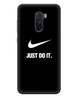Чехол для Xiaomi POCO F1 с картинкой «Классический принт Nike»