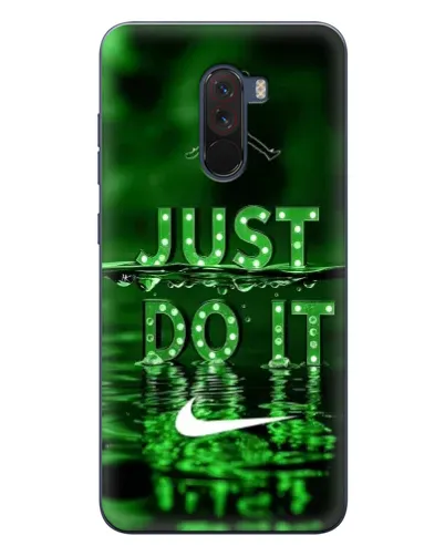 Чехол для Xiaomi POCO F1 с картинкой «Зеленый неоновый Nike» Чехол для Xiaomi POCO F1 с картинкой «Зеленый неоновый Nike»