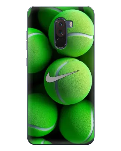 Чехол для Xiaomi POCO F1 с картинкой «Теннисные мячи Найк» Чехол для Xiaomi POCO F1 с картинкой «Теннисные мячи Найк»