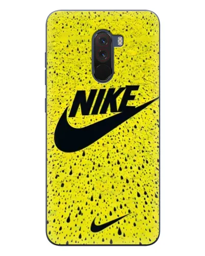 Чехол для Xiaomi POCO F1 с картинкой «Желтый текстурный Nike» Чехол для Xiaomi POCO F1 с картинкой «Желтый текстурный Nike»