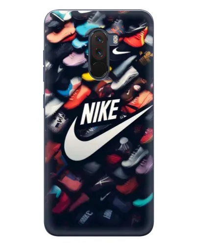 Чехол для Xiaomi POCO F1 с картинкой «Коллекция кроссовок Nike» Чехол для Xiaomi POCO F1 с картинкой «Коллекция кроссовок Nike»