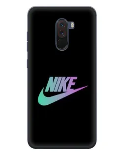 Чехол для Xiaomi POCO F1 с картинкой «Nike — городская ночь»