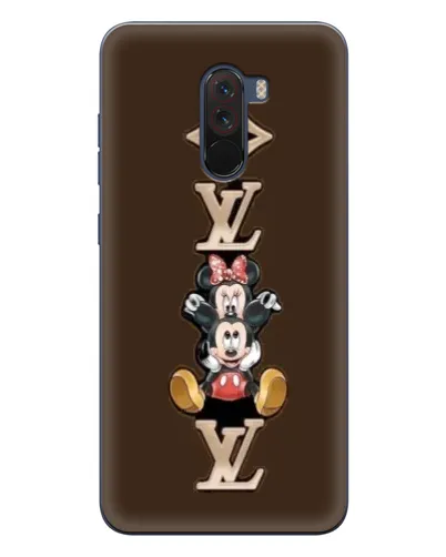 Чехол для Xiaomi POCO F1 с картинкой «LV и Микки Маус»