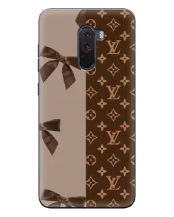 Чехол для Xiaomi POCO F1 с картинкой «Louis Vuitton — банты»