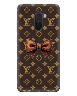 Чехол для Xiaomi POCO F1 с картинкой «LV с бантом»