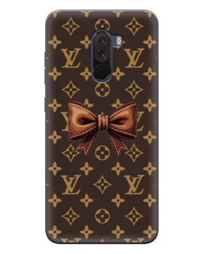 Чехол для Xiaomi POCO F1 с картинкой «LV с бантом»