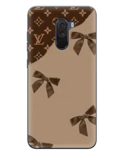 Чехол для Xiaomi POCO F1 с картинкой «LV — кофейный атлас»