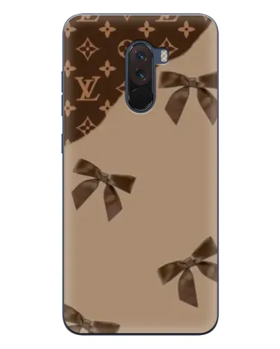 Чехол для Xiaomi POCO F1 с картинкой «LV — кофейный атлас»