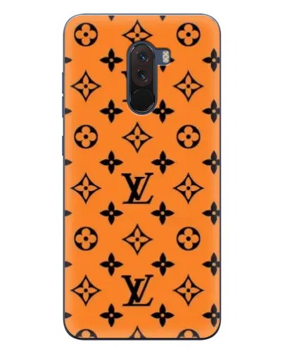 Чехол для Xiaomi POCO F1 с картинкой «Оранжевый стиль LV»